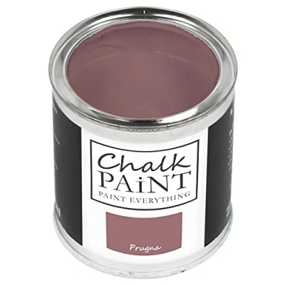 Abbildung von Chalk Paint Everything® Prugna (Pflaume) (750 ml) Wasserbasierte Kreidefarbe für Shabby Chic Möbel, Dekoration und Recycling Projekte Ungiftig, leicht anzuwenden