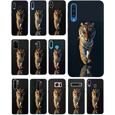 Abbildung von KX Mobile Hülle für iPhone 6 / 6s Handyhülle Motiv 223 Tiger Schwarz Braun Premium Silikonhülle SchutzHülle Softcase HandyCover