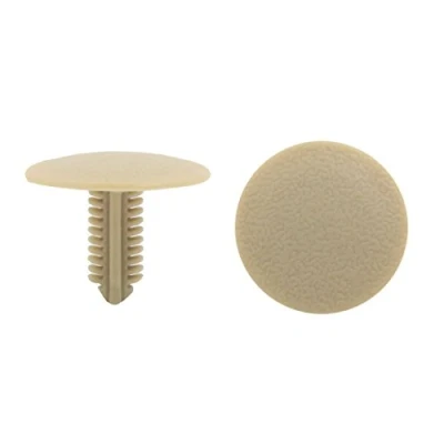 Abbildung von sourcing map 20Stk 7mm Loch 24.5mm Kopf Auto Kunststoff Tür Panel Halterung Clip Niet Beige de