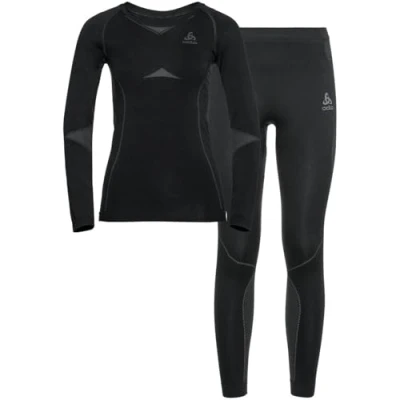 Abbildung von ODLO Funktionsunterhemd Set long FUNDAMENTALS PERFORMA BLACK GRAPHITE GREY