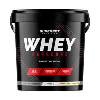 Abbildung von Whey Protein Hardcore (4kg) Vanille Weiße Schokolade