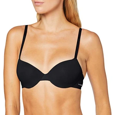 Abbildung von Emporio Armani Underwear Damen Invisible Bra Basic Bonding Microfiber Geformter BH, Undurchsichtige, Black, 34C