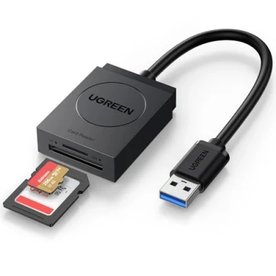 Abbildung von UGREEN Speicherkartenleser SD /Micro Kartenleser auf USB 3.0, schnelle Dateiübertragungen