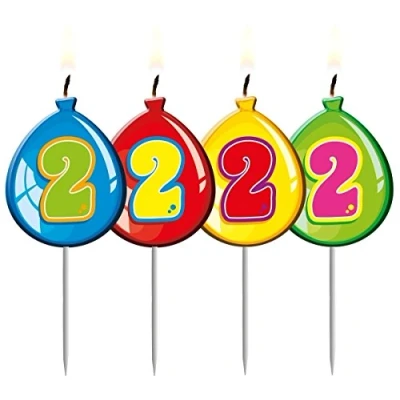 Abbildung von Kerzenstarballon Form 2