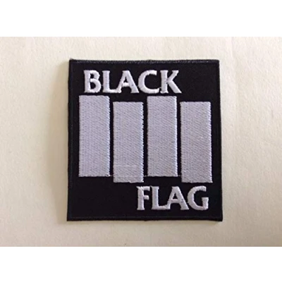 Abbildung von Blue Hawai Aufnaher Toppa Aufnäher, Thermoskunststoff, 8 x 8,5 cm Black Flag