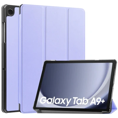 Abbildung von Trifold Klapphülle für das Samsung Galaxy Tab A9 Plus Lila