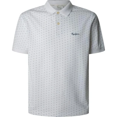 Abbildung von Pepe Jeans Herren Basil Poloshirt, Weiß (Weiß), XL