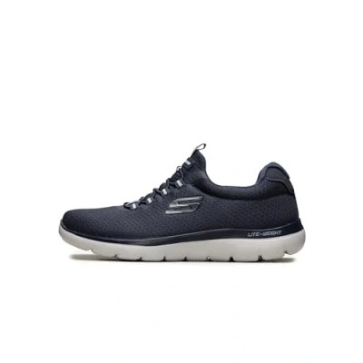 Abbildung von Skechers Herren Summits Slip On Sneaker, Navy Mesh Trim, 45.5 EU