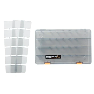 Abbildung von Savage Gear Lurebox 6B Smoke 36 x 22,5 5cm Tacklebox