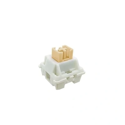Abbildung von DucKey Outemu Cream Pro Switch, 5pin Vorgeschmierter Linearer/Geräuschloser/Klickender Schalter Für Mechanische Tastaturen (Color : Silent Yellow, Size 70PCS)