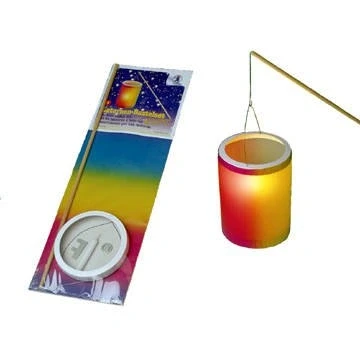 Abbildung von Ludwig Bähr Laternen Bastelset 4 Regenbogentransparentpapier 20x15,3cm