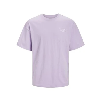 Abbildung von JACK&amp;JONES Herren JJERILEY Tee CREW NECK SN Jeanshose, Purple Rose, S