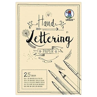 Abbildung von Handlettering Papier Creme, A4