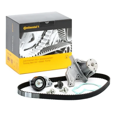 Abbildung von CONTITECH CT881WP1 Wasserpumpe + Zahnriemensatz mit Nockenwellenschrauben 117 FORD: Focus 2 Kombi, C Max, Mk1 VOLVO: V50, S40 II