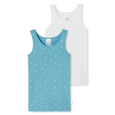 Abbildung von Schiesser 2 PACK Top für Kinder, Größe: 92, Blau weiss