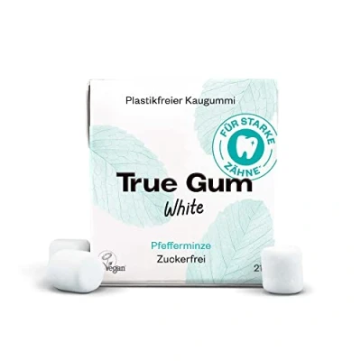 Abbildung von True Gum 10er Set: WHITE/Plastikfreier Kaugummi/Biologisch Abbaubar/Vegan / 10 x 21 g, 210 g
