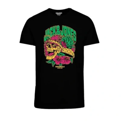 Abbildung von JACK&amp;JONES Herren JORSEQUOIA Tee SS Crew Neck 2 FST T Shirt, Black, M