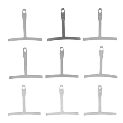 Abbildung von Universal Guitar Gauge Tool, 9 tlg. Gitarren Unterziehradiusmesser Für die Reparatur und Wartung von Radius Zubehör Musikinstrumente