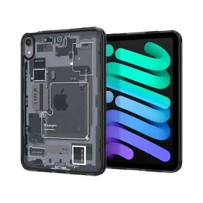 Abbildung von Spigen Ultra Hybrid ZeroOne Hülle Kompatibel mit iPad mini 7. (2024, A17 Pro) / 6. (2021) Generation 8,3 Zoll Weiß