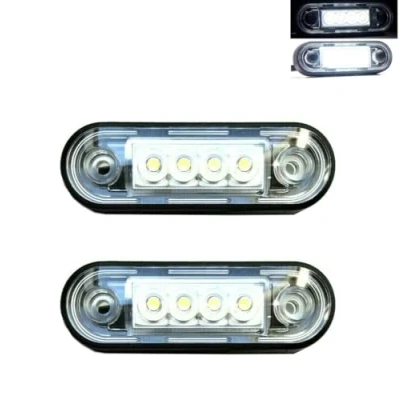 Abbildung von MelTruck® 2x LED Umrissleuchte Begrenzungsleuchte Positionsleuchte ULTRA FLACH 12V 24V PKW LKW Anhänger