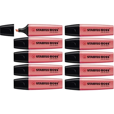 Abbildung von Textmarker STABILO BOSS ORIGINAL 10er Pack rot