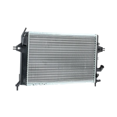 Abbildung von NRF EASY FIT 506616 Kühler, Motorkühlung Aluminium 600 366 42 mit Gummitülle Kühlrippen gelötet OPEL: Astra G CC, Caravan, Limousine