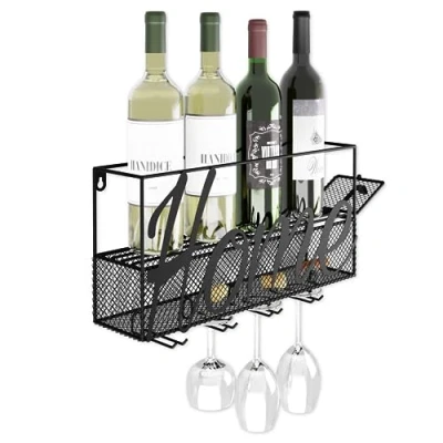 Abbildung von Lenmar Weinregal aus Metall, Flaschenregal, Regale, Flaschenhalter LOFT 1 5