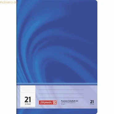 Abbildung von BRUNNEN Schulheft A4 Vivendi Lin 21 liniert 32 Blatt 10 4442102 Heft