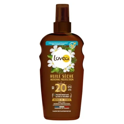 Abbildung von Lovea Trockenöl Sonnenschutz SPF20 150ml mit Monoi Öl