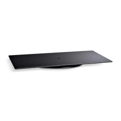 Abbildung von Meliconi Rotobase Elite M, Drehteller für Monitore und Fernseher, um 360 Drehbarer Standfuß, Belastbarkeit bis 70 kg, Gehärtetes Glas, Made in Italy, Schwarz