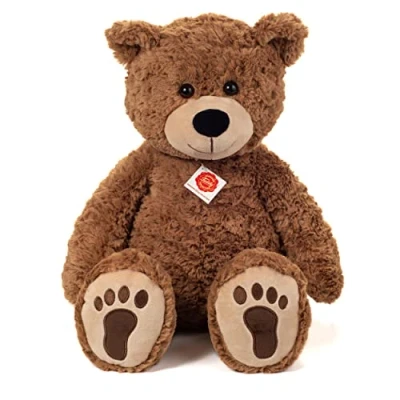 Abbildung von Teddy Hermann® Kuscheltier sitzend, braun, 55 cm, mit aufgestickten Tatzen