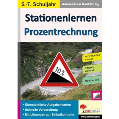 Abbildung von Stationenlernen Prozentrechnung: Kopiervorlagen zum Einsatz im 5. 7. Schuljahr