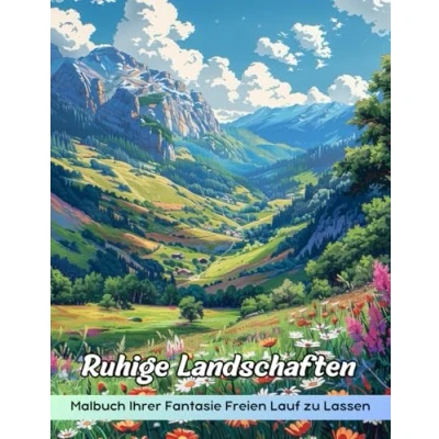 Abbildung von Ruhige Landschaften Malbuch: Malvorlage „Ruhige Landschaften“, Szenen Zur Entspannung Und Inspiration