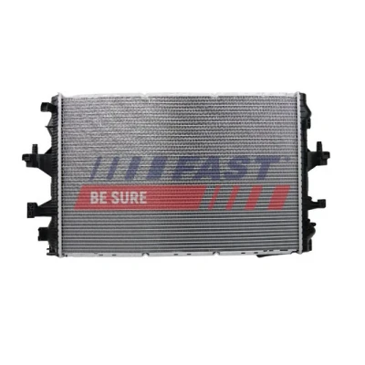 Abbildung von FAST FT55017 Kühler, Motorkühlung Aluminium 710 470 32 ohne Rahmen Kühlrippen gelötet VOLKSWAGEN: Transporter 5 Bus, Kastenwagen