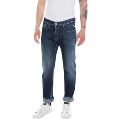 Abbildung von Replay Rocco Pants Jeans Straight Leg, Herren, Größe: 28x30, Dark blue