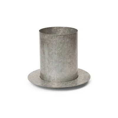 Abbildung von ferm LIVING Blumentopf Auran, grau, Höhe 21 cm, Eisen
