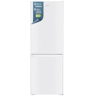Abbildung von homeX Kühl /Gefrierkombination CFS1110 W, 142.5 cm hoch, 49.5 breit, 173 Liter Nutzinhalt, Kühlschrank mit Gefrierfach, freistehend, groß
