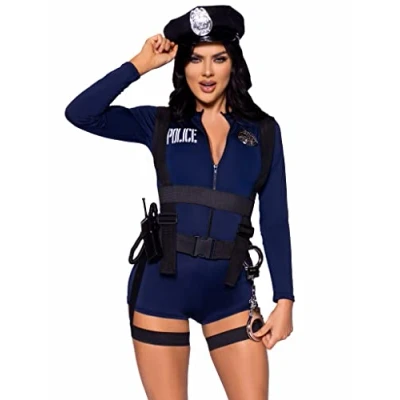 Abbildung von LEG AVENUE Damen 87135 03802 Karnevalskost M Mottoparty, Blau, Silber, taglia italiana 42 EU
