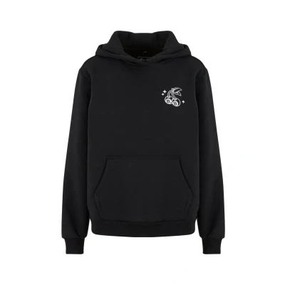 Abbildung von Mister Tee Lucky Cherry Fluffy Kapuzenpullover, Damen, Größe: Large, Black