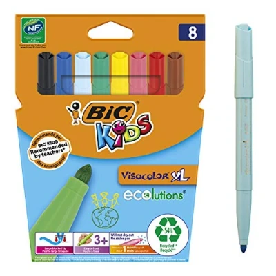 Abbildung von Bic 829006 KIDS Fasermaler Visacolor, 8er Kartonetui