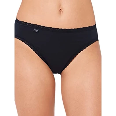 Abbildung von sloggi Damen 24/7 Cotton Lace Tai Slip, Black, 40