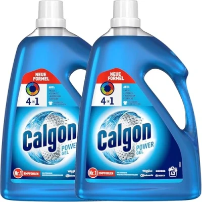 Abbildung von Calgon 4in1 Power Gel (2 x 2,15l) Wasserenthärter (Doppelpack, [2 St. Wirksam gegen Kalk, Schmutz, Gerüche und Korrosion)