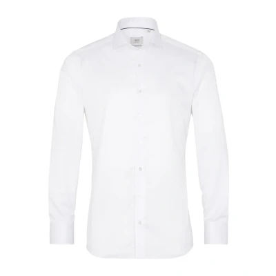 Abbildung von ETERNA Slim Fit 1863 Hemd Langarm Haifischkragen Twill weiß Gr. 41