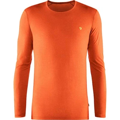 Abbildung von FJALLRAVEN Herren Bergtagen Thinwool Ls M Unterhemd, Hokkaido orange, XS