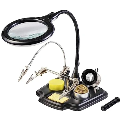 Abbildung von TOOLCRAFT Arbeitsleuchte TO 7580322 LED Lupenleuchte mit 3. Hand 1.75 x, 4