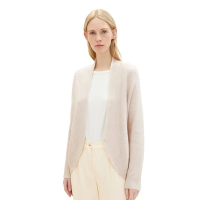 Abbildung von TOM Tailor COSY Strickjacke, Damen, Größe: XXL, Clouds grey melange