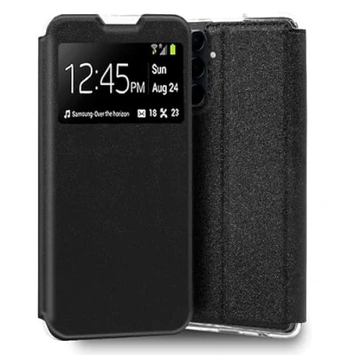Abbildung von Cool Flip Cover für Samsung A556 Galaxy A55 5G, glatt, Schwarz