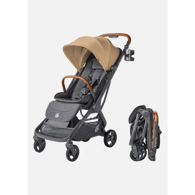 Abbildung von Ergobaby Metro3 Deluxe Kinderwagen Buggy mit Liegefunktion, Baby ab Geburt bis 22kg (0 4 Jahre), Einhändig Zusammenklappbar und Autositz Kompatibel, Camel