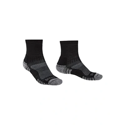 Abbildung von Bridgedale Herren Hike Lightweight Baumwolle Comfort Socken, schwarz/Silber, m