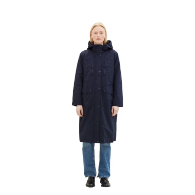 Abbildung von TOM Tailor Denim Parka, Damen, Größe: Small, Sky captain blue